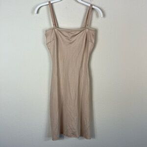 SPANX Shapewear Mini Slip Dress Removable Straps Nude Women’s Size Small